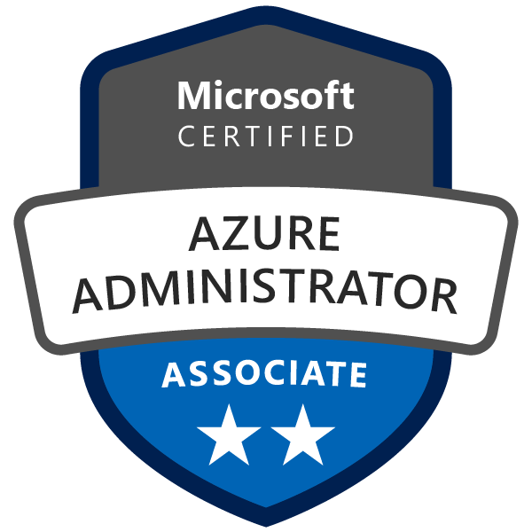 Azure Administrator Associate Microsoft certification badge